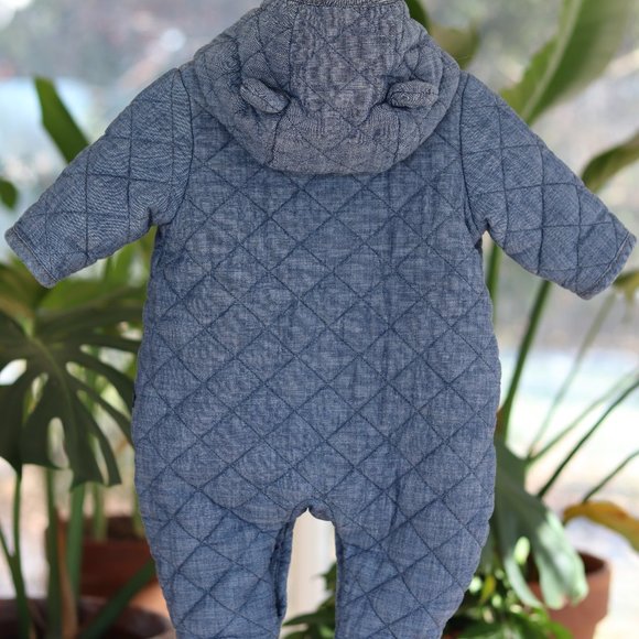 Baby Gap | Quilted Denim One-Piece Jacket - Picture 2 of 4